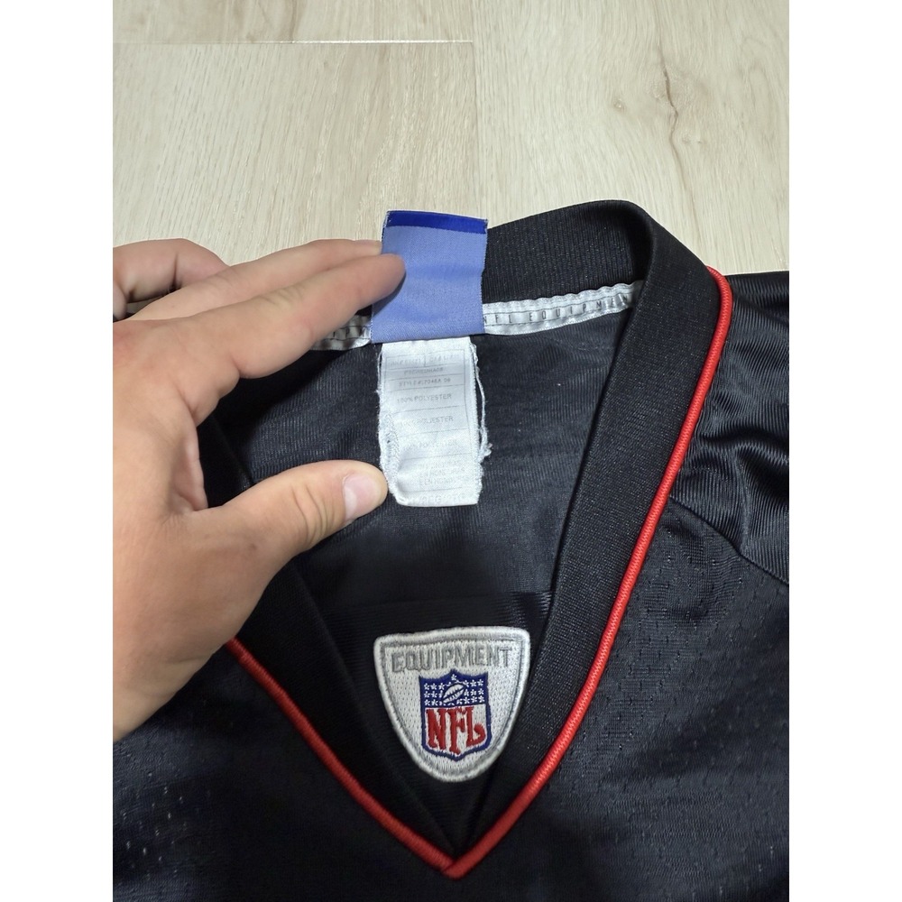 Reebok Atlanta Falcons Men's 2XL Mike Vick #7 Football Jersey NFL Mesh Black - Picture 5 of 7